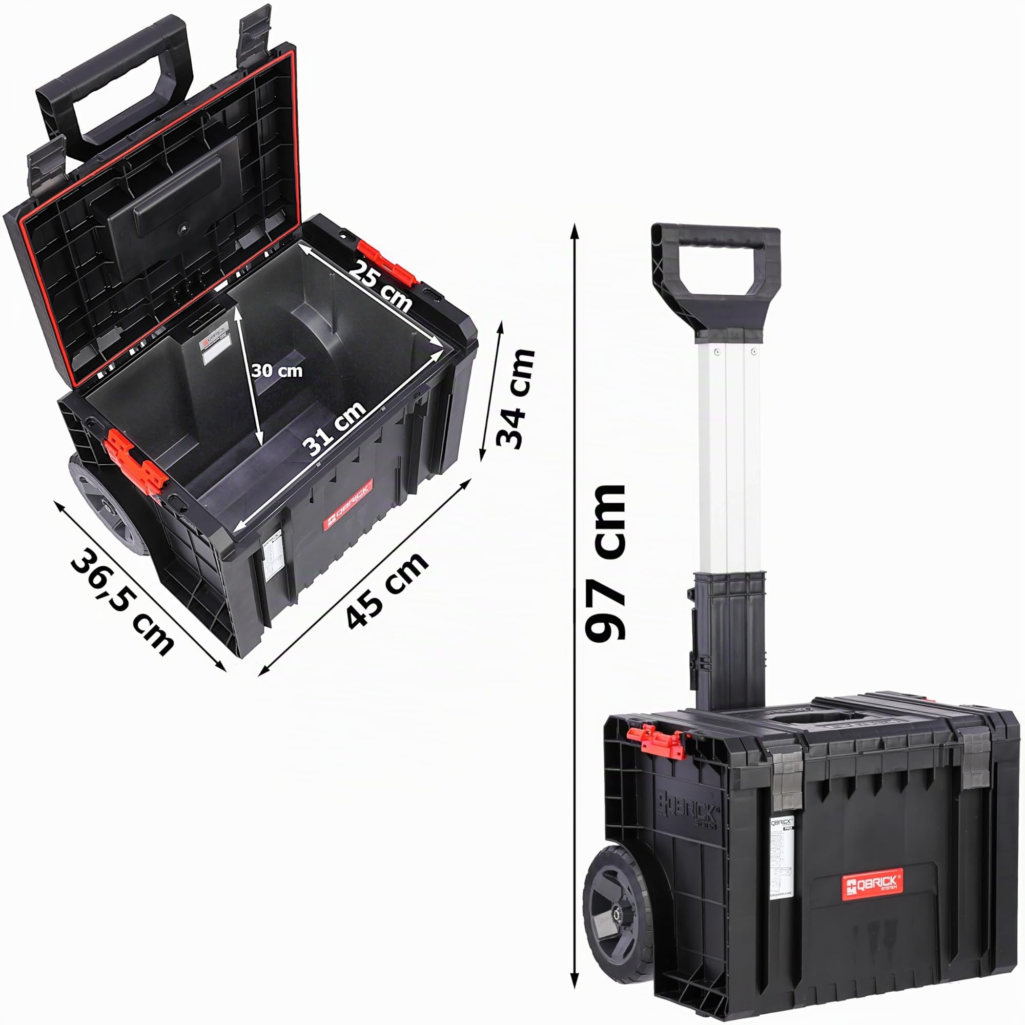 botle Caja de herramientas móvil con cajones y organizador, modular combinable, sistema de almacén de taller, Pro