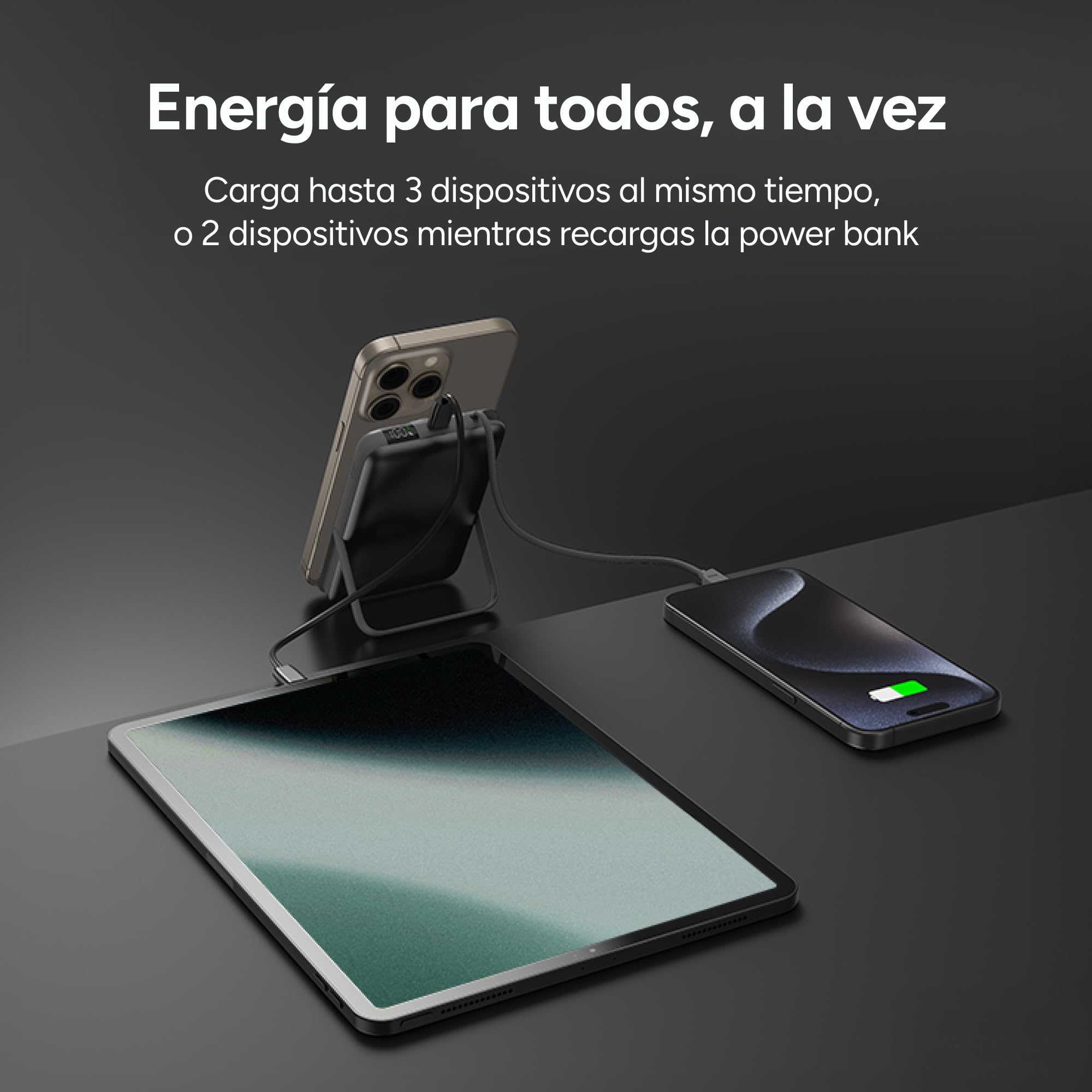 Ksix Bpb10pd22intsg Gris - Powerbank 10.000 Mah - Compatible Carga Magnética Apple® Y Applewatch®