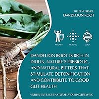 Vista 2 de Teeccino Té de Hierbas de Diente de León, Arándano y Vainilla, 10 Unidades - Té de Hierbas Rico y Tostado que es Libre de Cafeína y Prebiótico