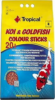 KOI & GOLDFISH COLOUR STICKS - ração flutuante, completa e incentiva a coloração dos peixes vermelhos - Bag 1.600g