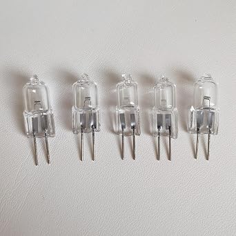 5Pcs G4 6V 5W Halogen Bulb 6V G4 Instrument Bulb Microscope Light Bulb G4 10W 15W 20W 25W 6V 35W Bi-Pin Beads Crystal Lamps,5W