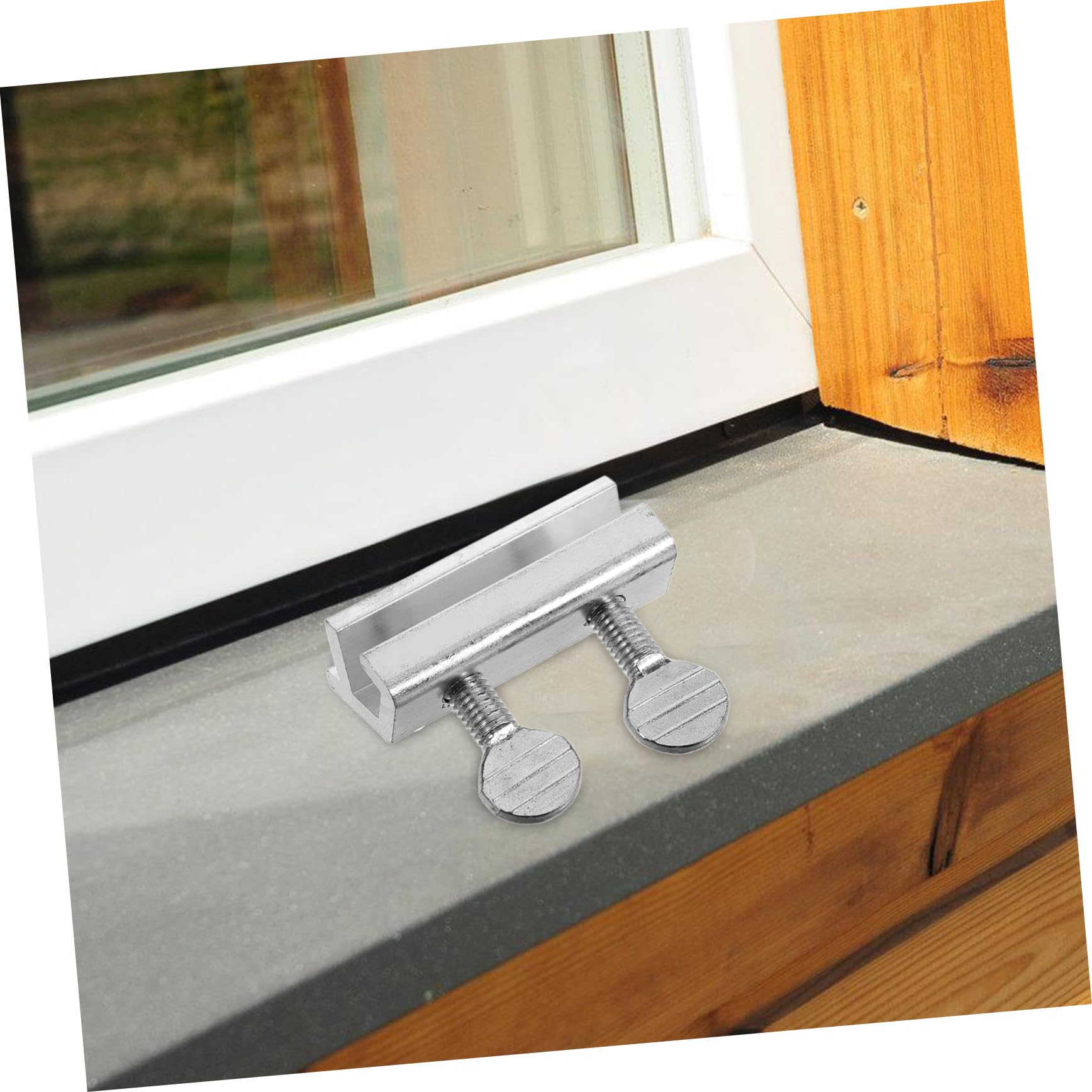 VILLCASE Cerraduras de Seguridad para Ventana Corredera Horizontal, Aluminio Ajustable, 12 Piezas, con Llave, para Casa y Oficina