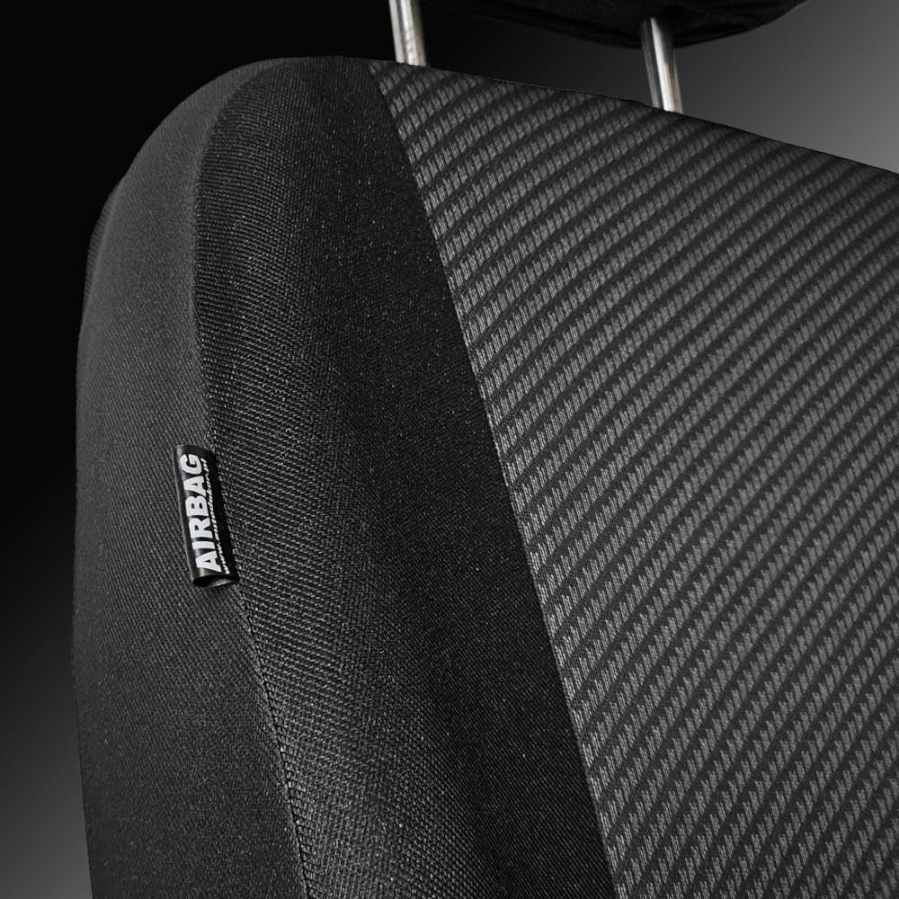 Mossa Fundas de Asientos adecuadas para Peugeot Expert III Furgoneta (2016- ) Solo Asientos Delanteros - Asiento Completo - R2