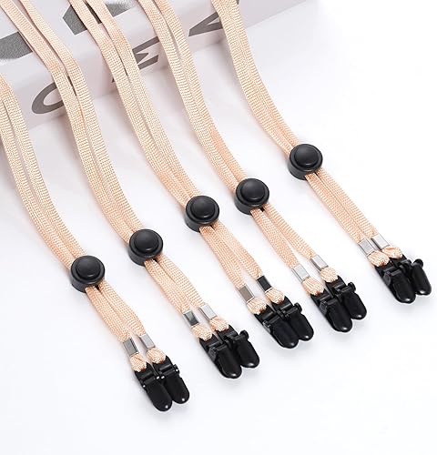 Miniatura 2 de Sucrain 5 clips ajustables para sombrero, cordón de barbilla para golf, pesca, navegación