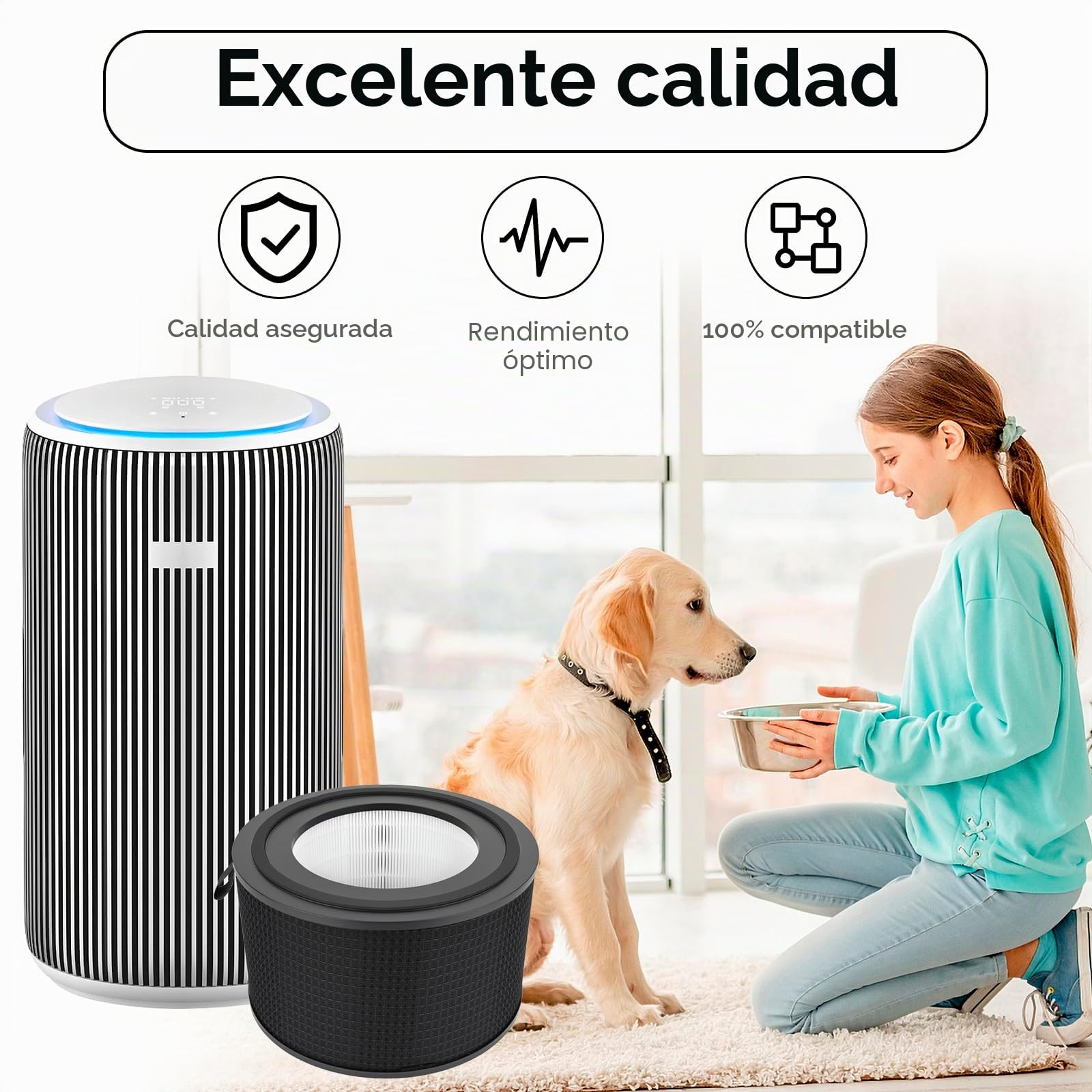 (2 piezas) FY4200 Filtros HEPA de repuesto compatible con los purificadores de aire Philips serie 4200 AC4220, AC4221 y AC4221/11, filtro HEPA H13, filtro 4 en 1 y filtro de carbón activado