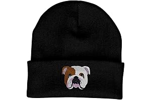 Adorable English Bulldog-Themed Knit Hat: A Stylish Companion for All Dog Lovers