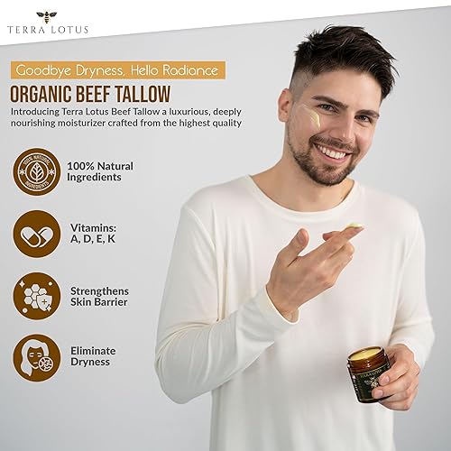 Miniatura 4 de Bálsamo orgánico de ternera alimentada con pasto con miel cruda - Crema hidratante para una piel suave y tersa - Hidratante natural hecho a mano