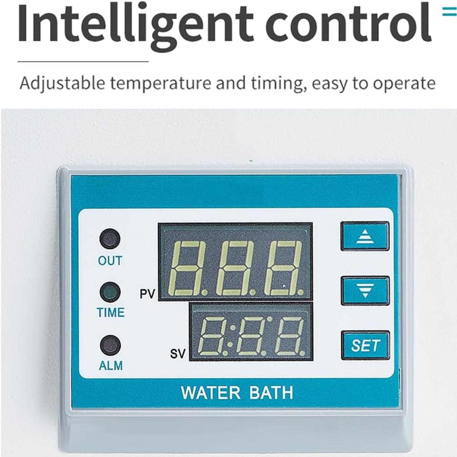 Baño María de laboratorio de 3 L, baño María de acero inoxidable de un solo orificio de 300 W, baño María eléctrico de laboratorio con pantalla digital, baño María termostático anticombustión en seco