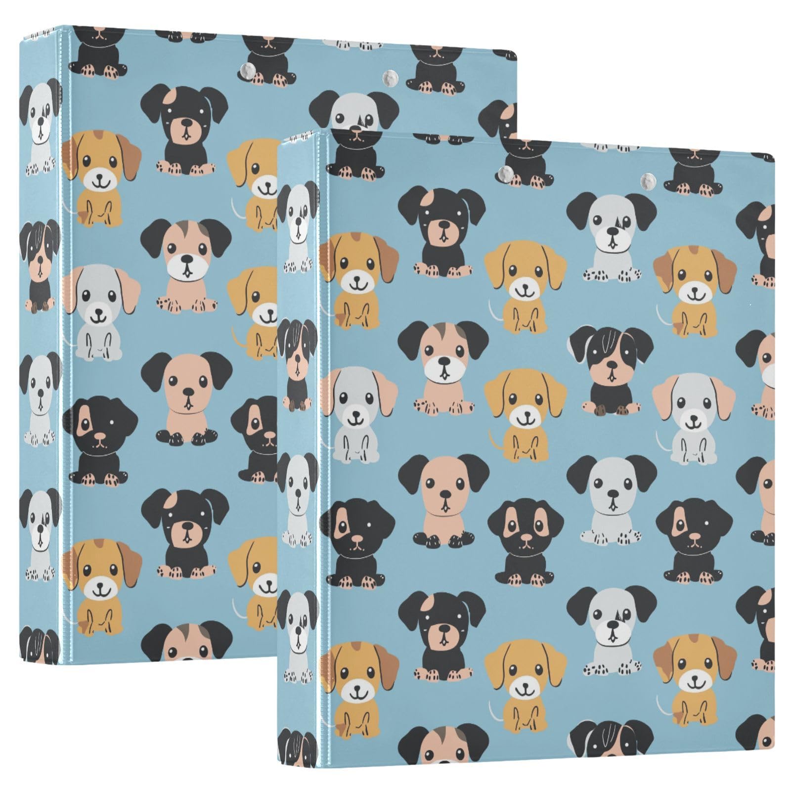 Raccoglitore a 3 anelli con 3 anelli, 3,8 cm, decorativo, con portablocco e 3 tasche trasparenti, contiene 200 fogli di carta formato A4, impermeabile, per scuola, casa, ufficio
