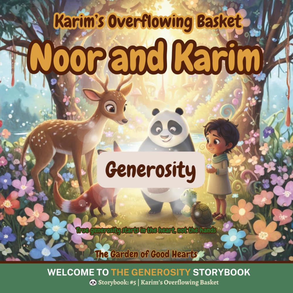 Karim's Overflowing Basket: A heartwarming story about generosity, giving from a full heart, and learning that the kindest giving is the kind that lasts (The Garden of Good Hearts): 5