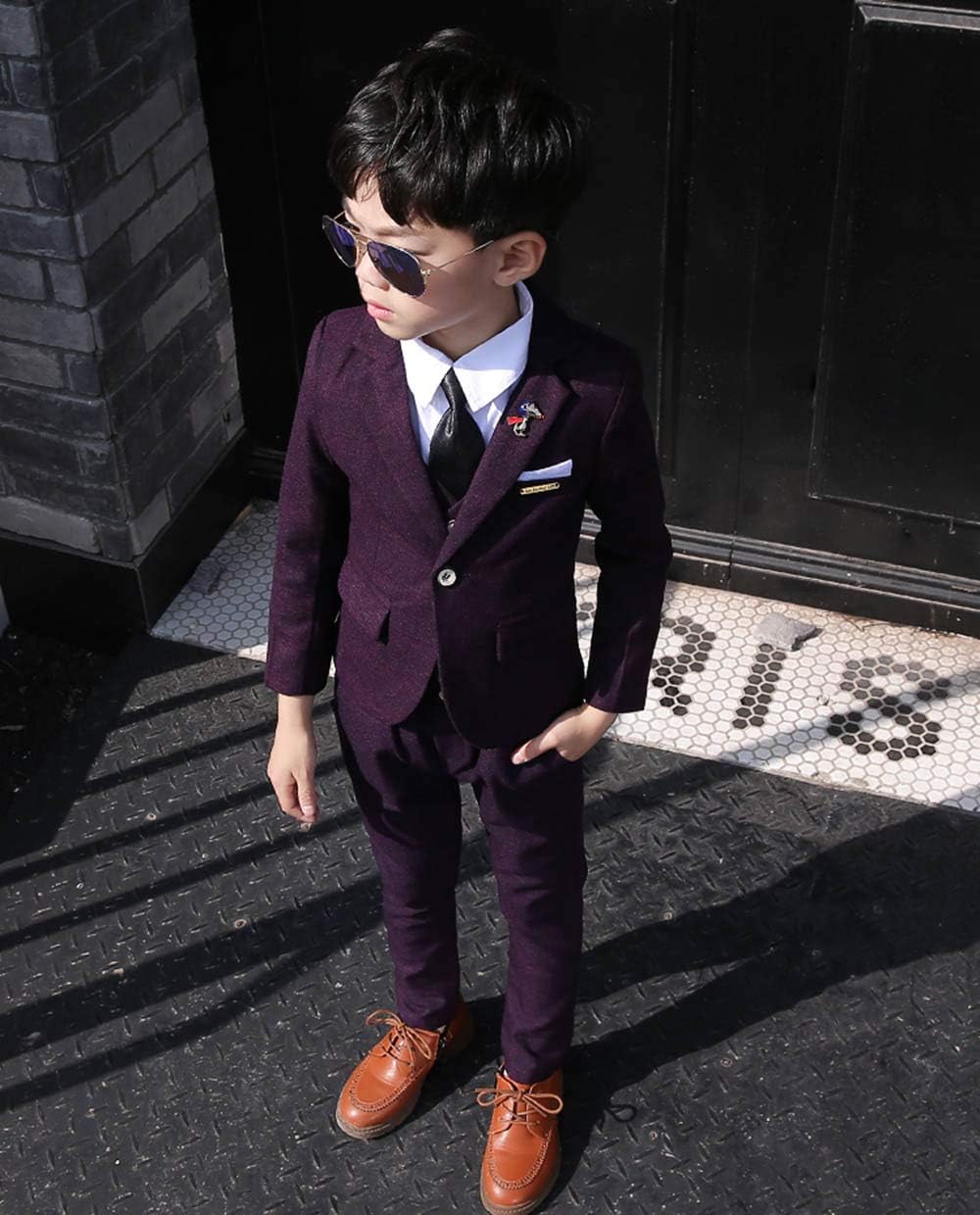 Amazon | [Patypeety] 6点セット 子供服 フォーマル スーツ 男の子