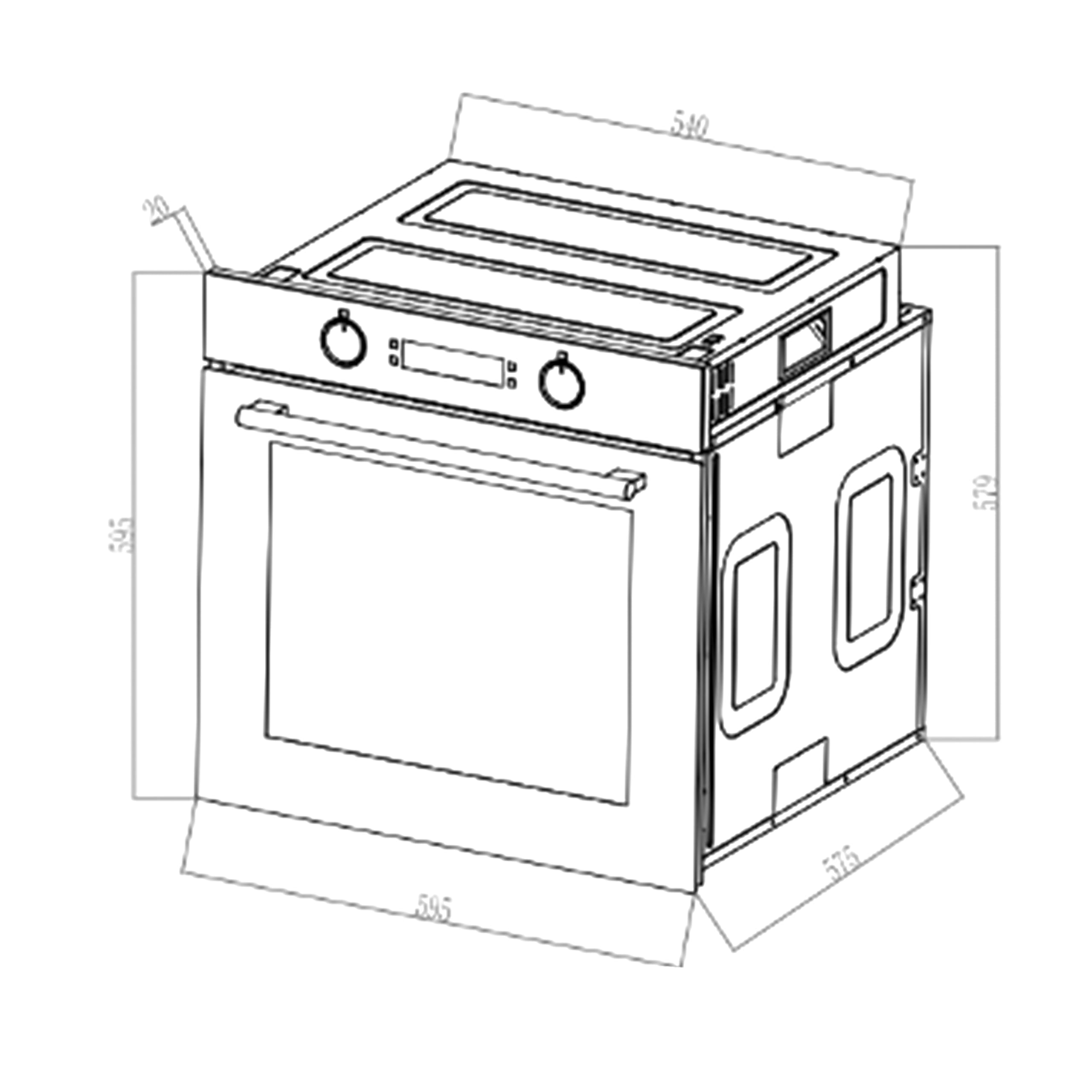 Cecotec Forno Multifunzione da Incasso - Air Fryer Bolero Hexa Af326000 Glass Black A. 2800W, 73L, 12 Funzioni, Basso Consumo, Steam Base XXL, Steam Assist, Steam Easyclean, Pizza Master, Modalità Eco