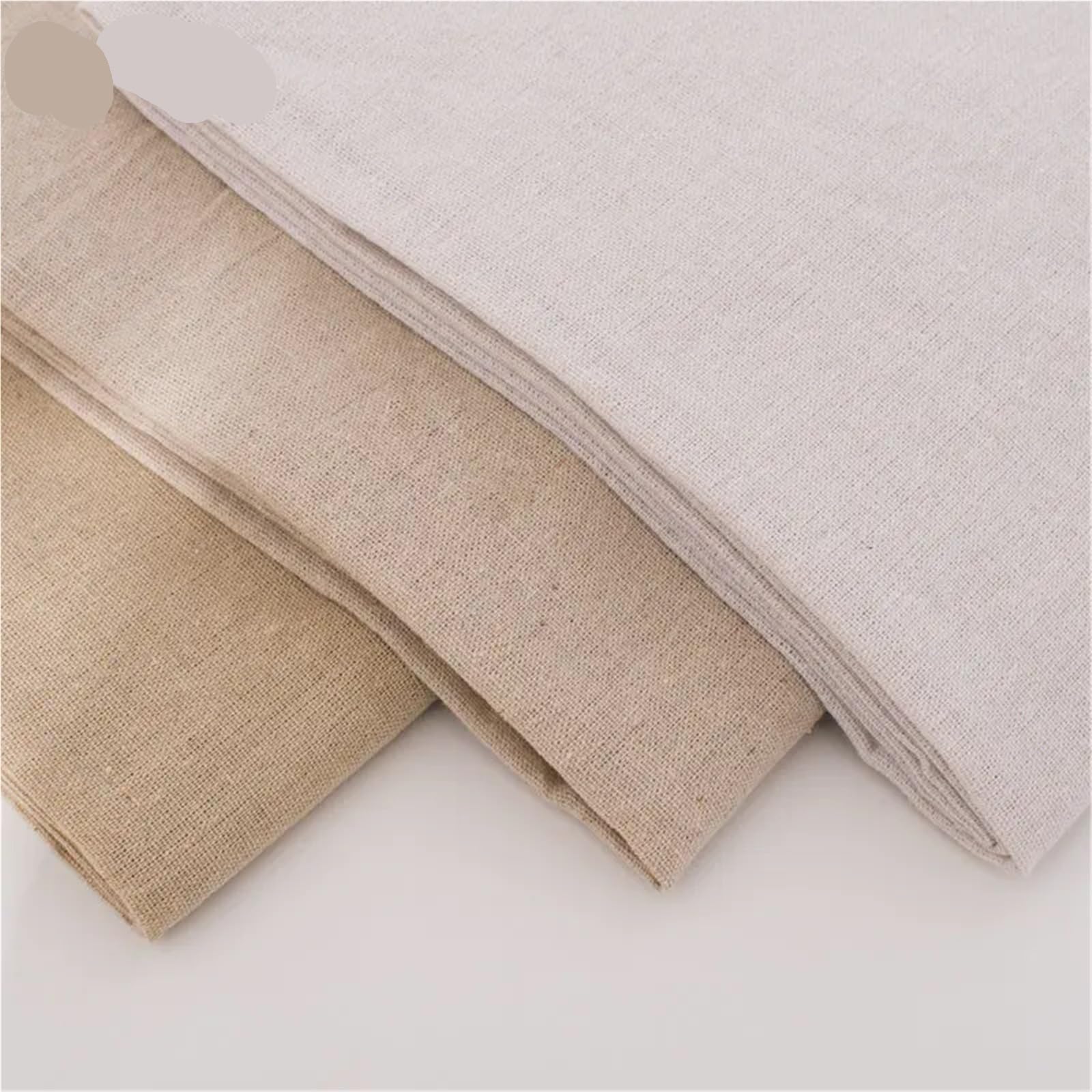 Tela de lino en rollo Tejido De Lino Y Algodón 0,5 M/1M/2M | For mesa, sofá, cortinas, decoración, material de costura DIY(1,200x150cm-pre cut)