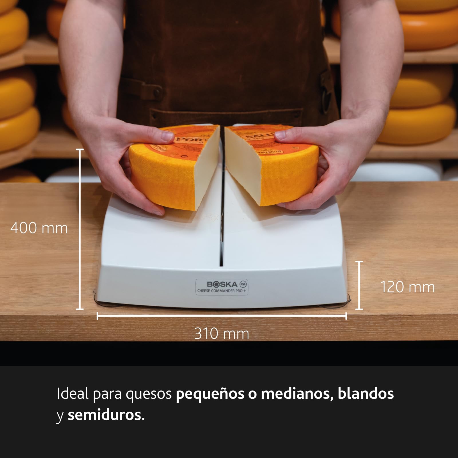 BOSKA Cheese Commander PRO+ Cortador de Queso con Hilo y Mango Profesional