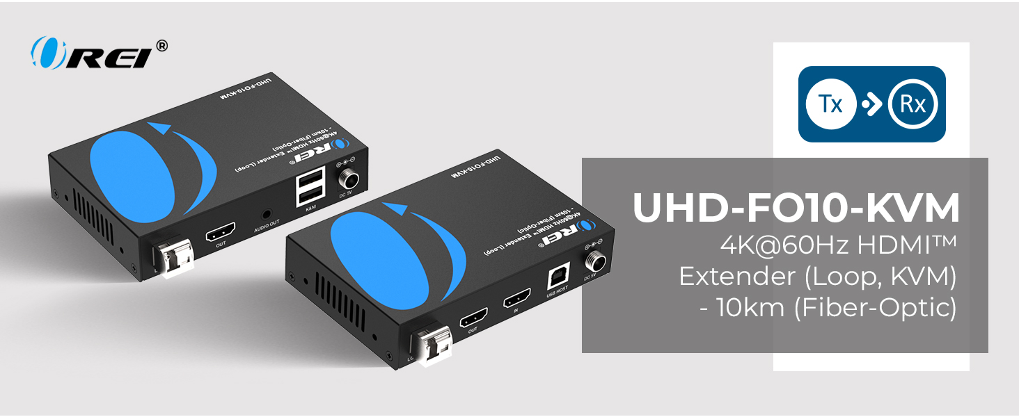 Amazon.com: OREI 4K KVM HDMI Extender Over Fiber Optic Balun