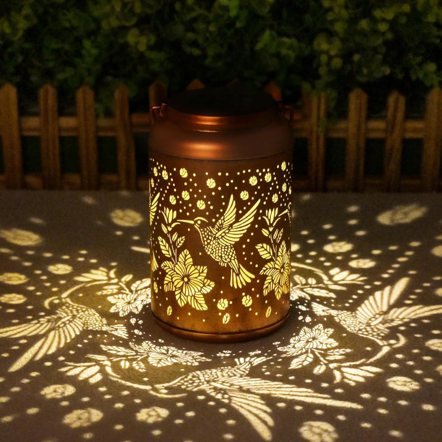 Solar Lanterns Outdoor Waterproof Hummingbird Garden Decor Gifts for Women Mom Grandma Hanging Solar Lights Metal Solar Decoration Outside for Yard, Patio, Backyard, Porch-picture-32