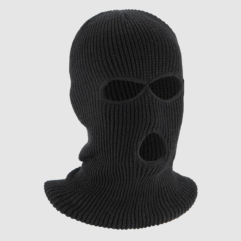 BINGONE Funny Spoof Car Seat Headgear, Funny Mask Seat Cover Accessories Oft Black Fabric Car Headrest Protector Universal Fit To All Car/Truck Models (White 4 Pcs