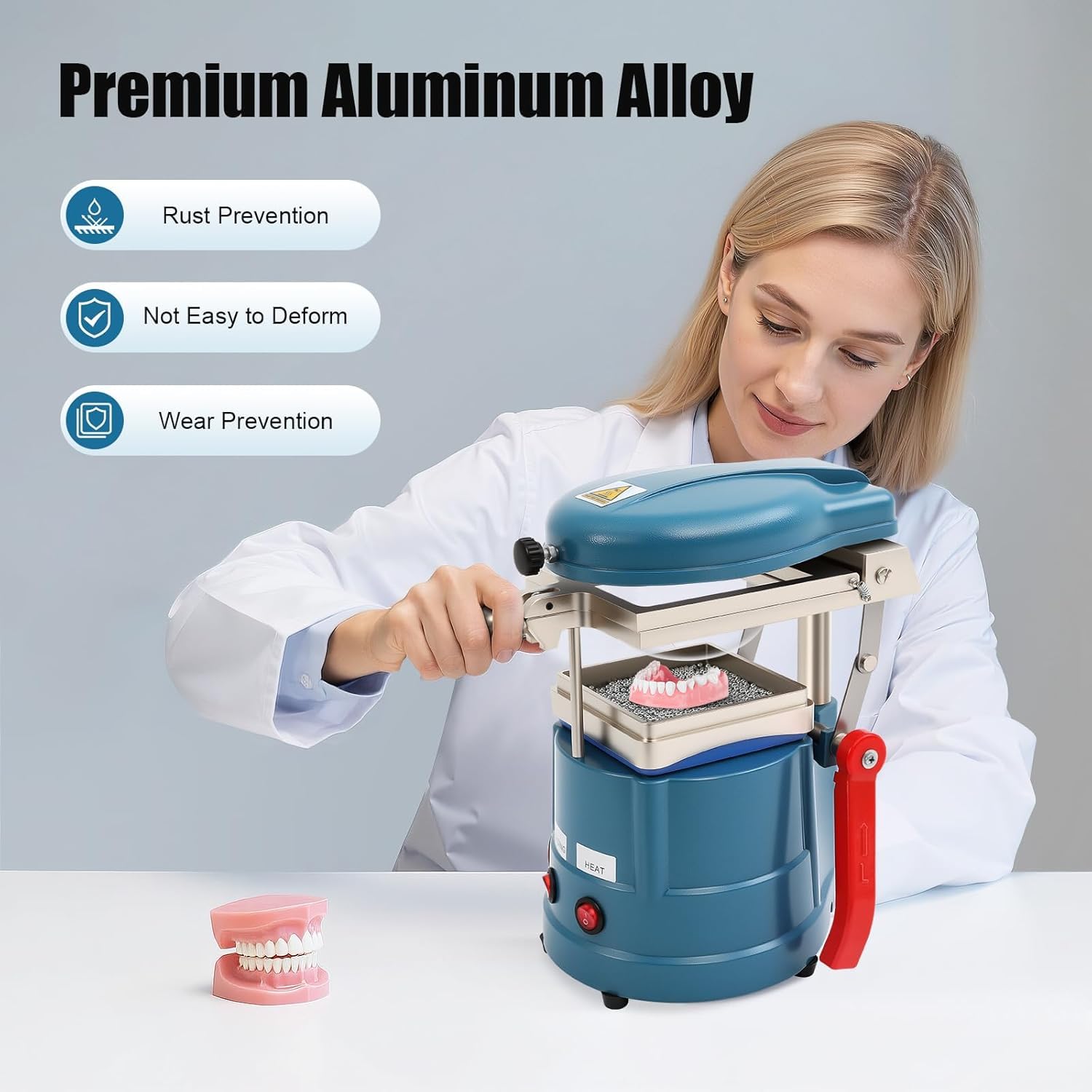 Machine de Formage Dentaire 1000W Machine Thermoformage Sous Vide Dentaire Précurseur Machine De Moulage Dentaire Laboratoire Vacuum Forming Molding Thermoformage