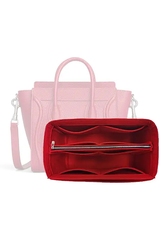 Divitize Purse Organizer for Celine Nano Luggage Bag...