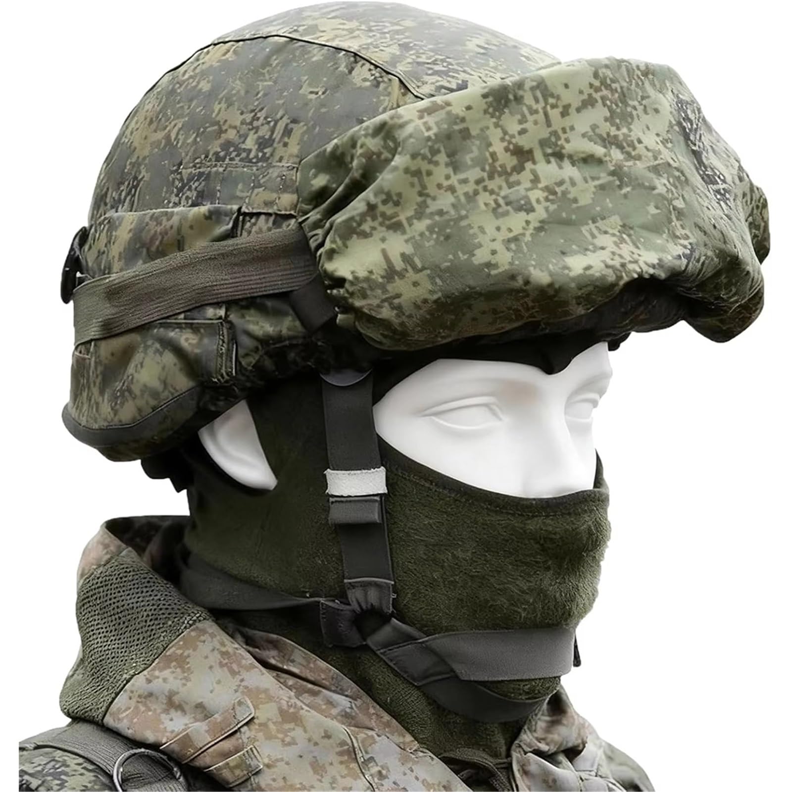 Russisches Tarn-Komplettset Mit Helm – Taktische Ausrüstung Mit Stoßschutzhelm, Schutzbrille Und Überzug Für Airsoft Und Paintball Im Freien