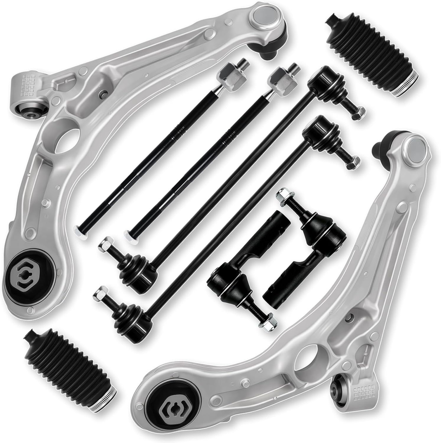 2PCS Front Lower Control Arm w/Ball Joint Assembly Driver Passenger Side Fit for Chrysler 2015 2016 2017 200, Compatible with Dodge 2013 2014 2015 2016 Dart #OE MS251201 MS251202