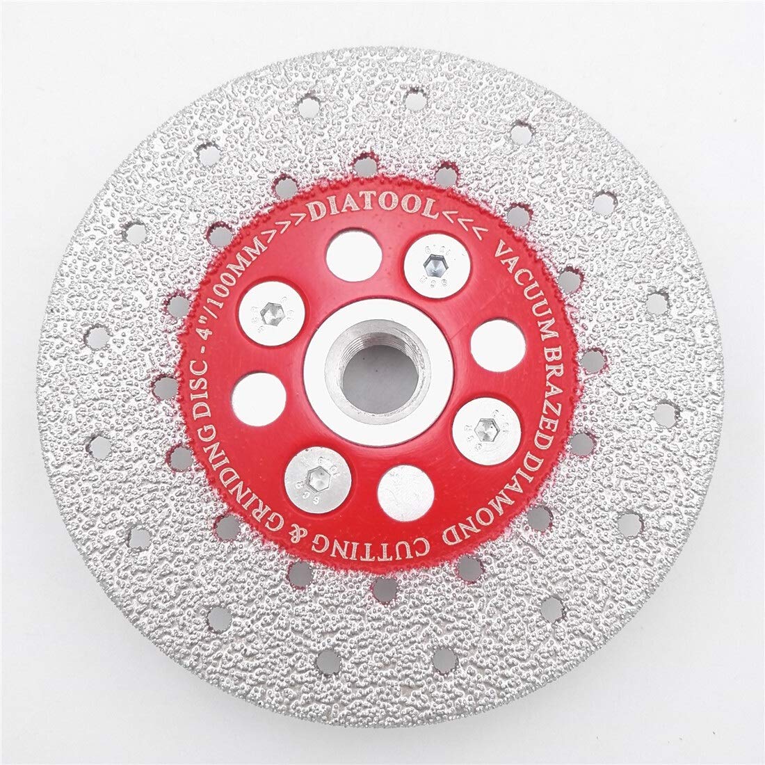 Doppelseitige vakuumgelöteten Diamant-Ausschnitt-Schleifscheibe M14 Gewindeschneid Shaping Polierstein Porzellan Räder Schleifscheibe (Color : 125mm, Size : 2pcs)