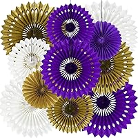 Vista 21 de Kit de decoración de abanicos redondos de papel con panal de pañuelo en rojo, amarillo y negro para baby shower, tema de ratón, primer cumpleaños