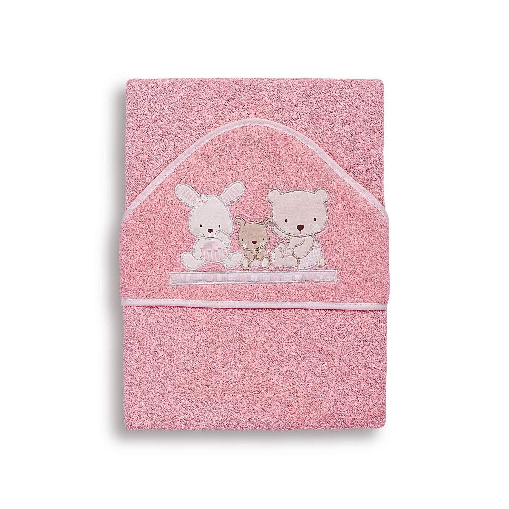 Interbaby 01080 5/1 x Bath Towel Mod Love – M Pink