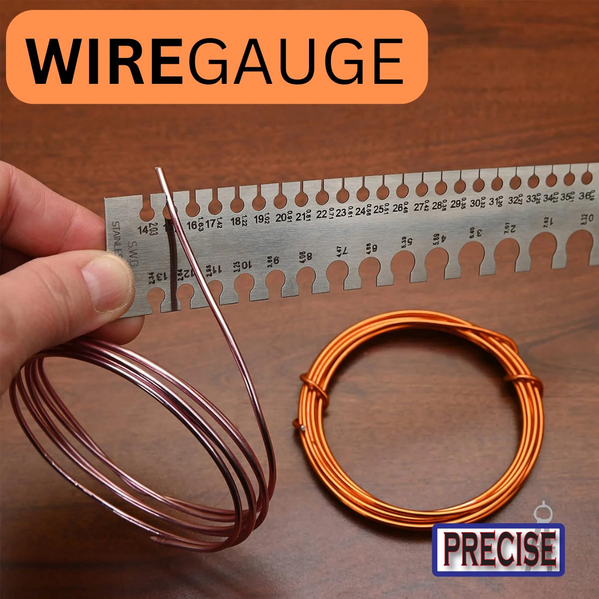 Wire Measuring Instruments Precise Canada Measuring Tools Precise Canada Stainless Steel SWG ...