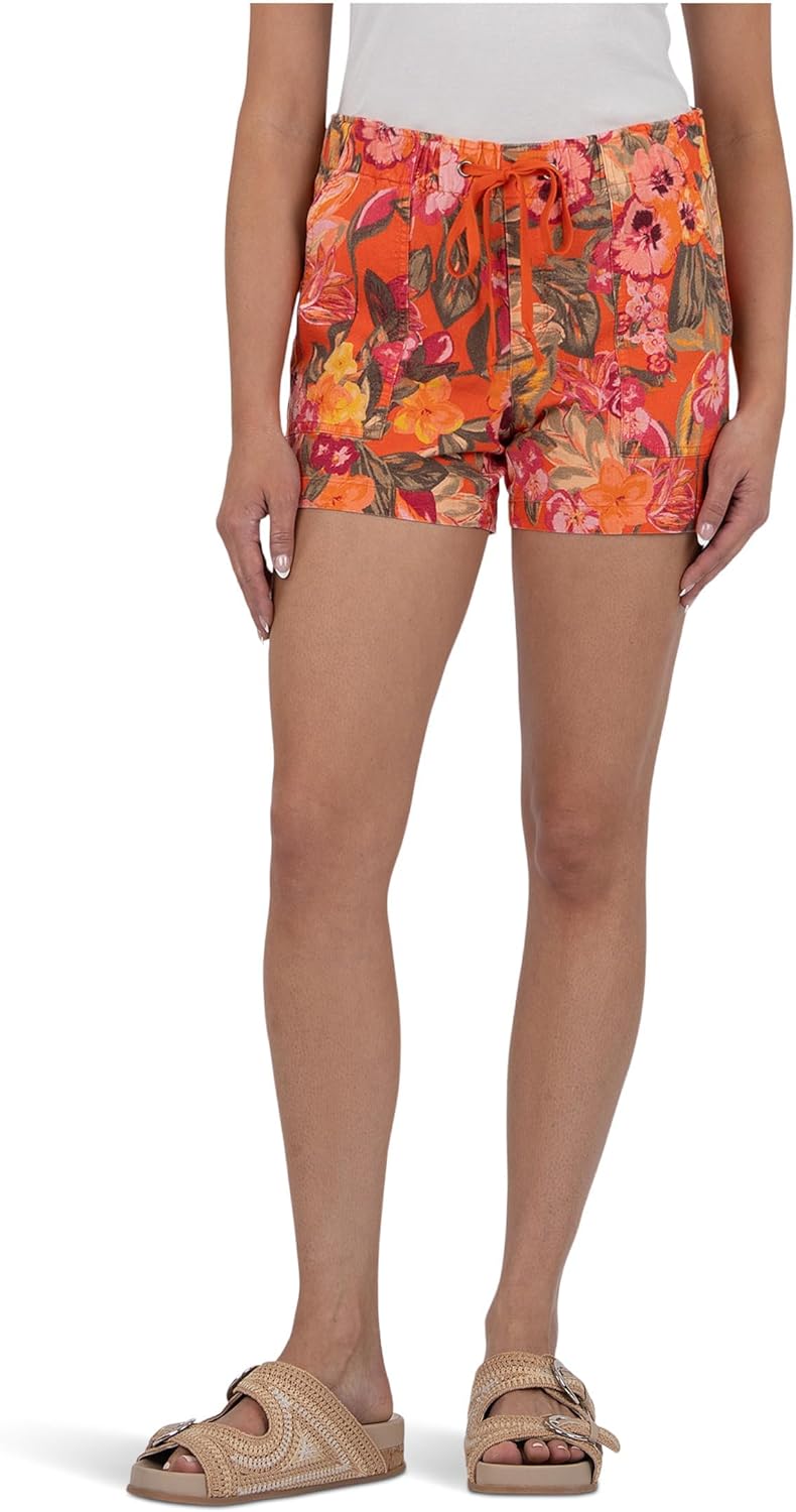 KUT from the Kloth Women's Katana-Drawstring Shorts with Porkchop Pockets