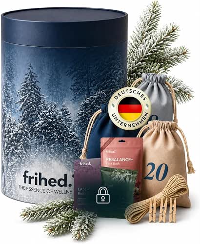 frihed.® Adventskalender 2026 Wellness - Spa Adventskalender für Männer und