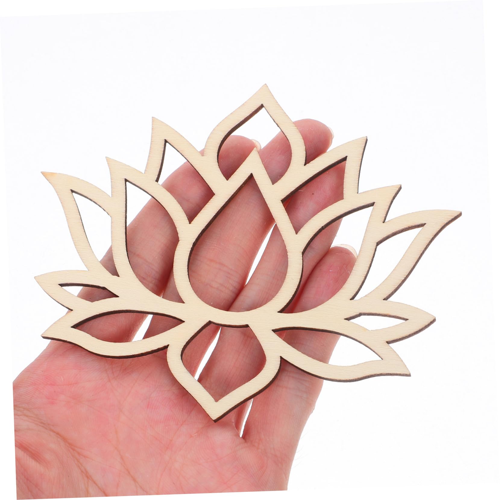 Aros de Madera Loto para Manualidades, 90 Piezas, Marco