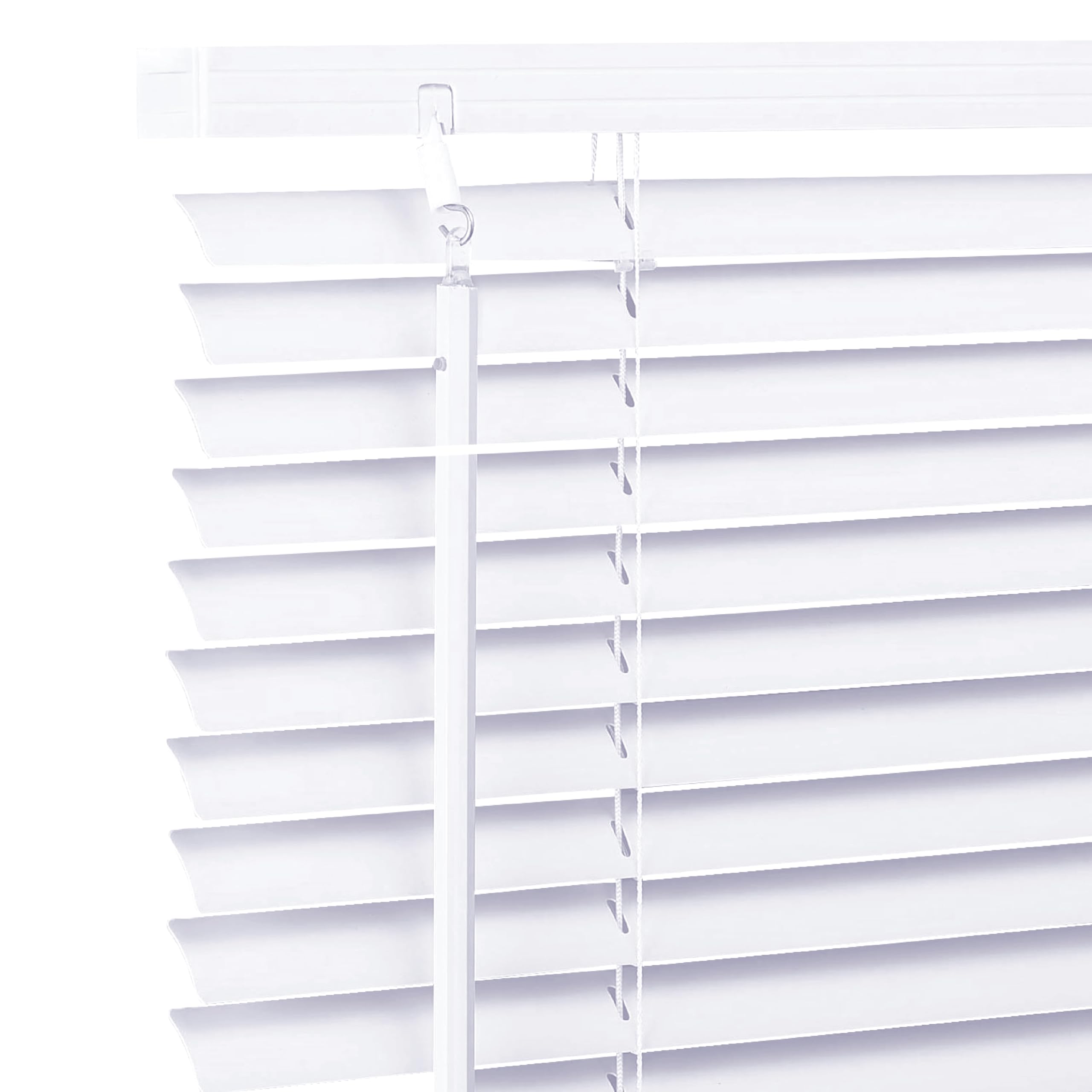 Ev Dekor White Pvc Venetian Blinds For Windows Treatment Shutters 25Mm Slats Complete Child Safe Fittings – Easy Fit Trimmable Window Venetian Blind W120cm X L150cm