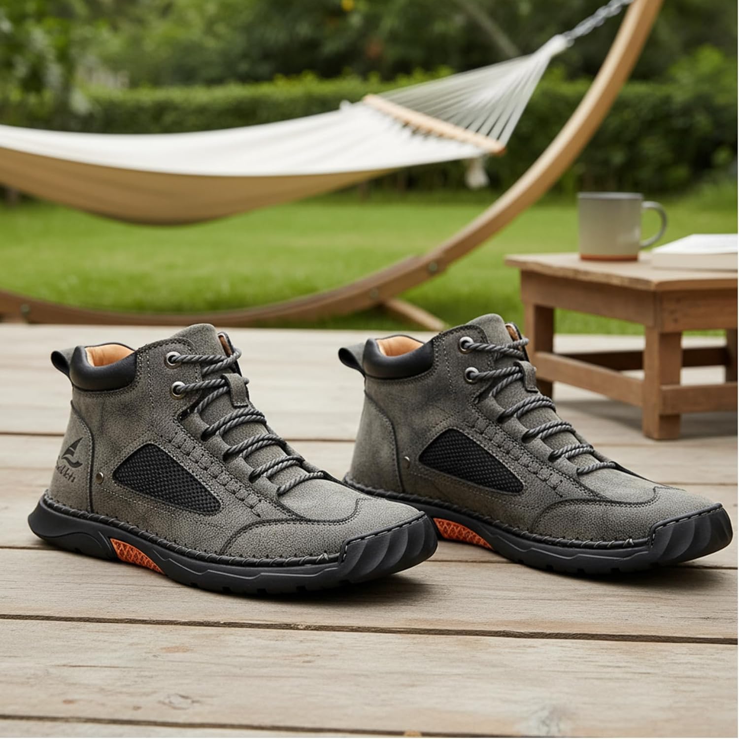 Mens Orthopedic Comfortable Handmade Boots Casual Mid Top Walking Driving Shoes Waterproof Arch Support Spacious Toe Box Outdoor Leather Shoes - Image 3