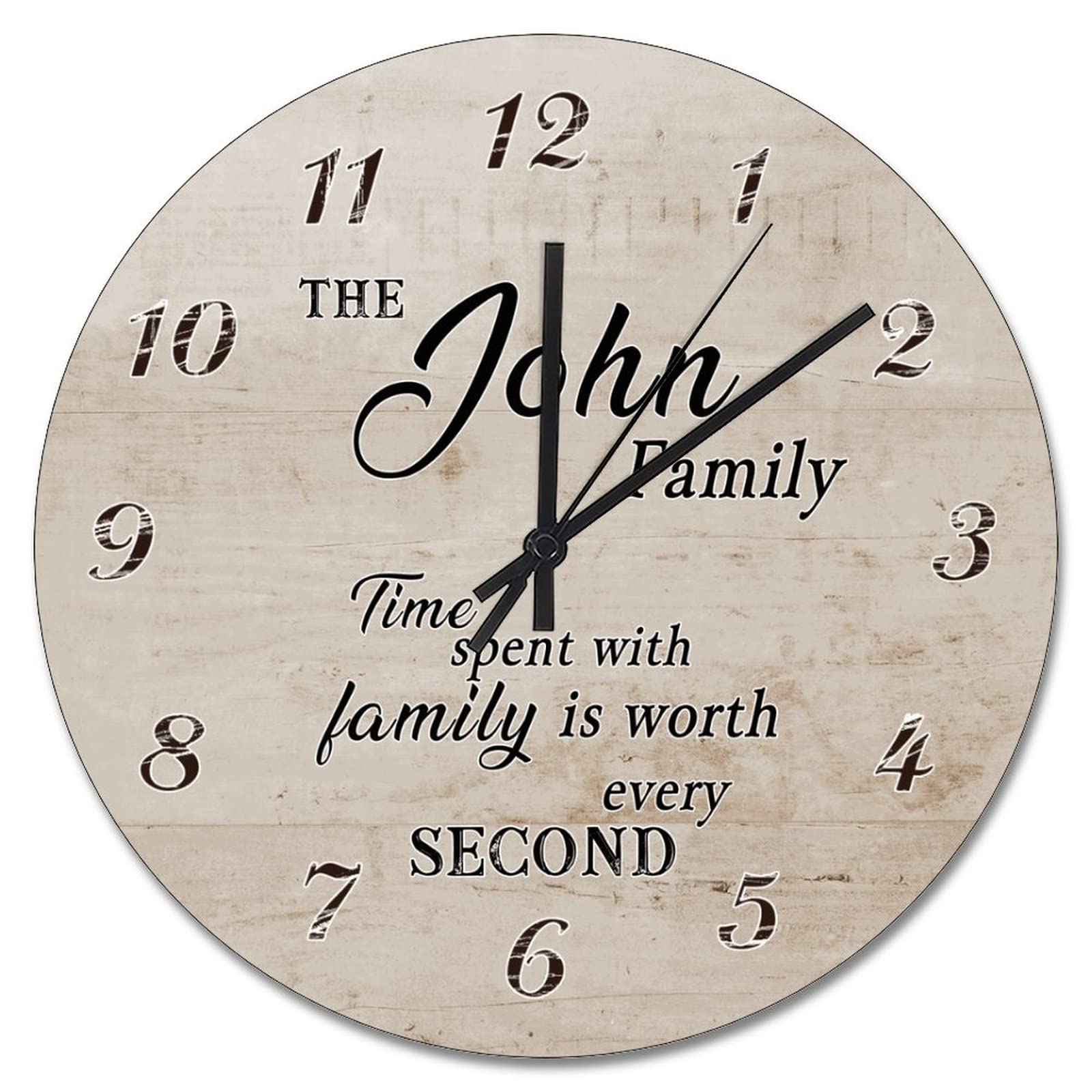 Horloge murale vintage en bois pour créer une ambiance chaleureuse au salon