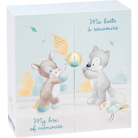 Atmosphera Coffret Naissance Gris Boite Souvenir Et Photo Amazon Fr Bebe Et Puericulture