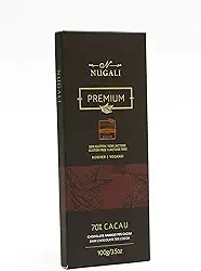 Tablete Chocolate Amargo 70% Vegano 100g Nugali