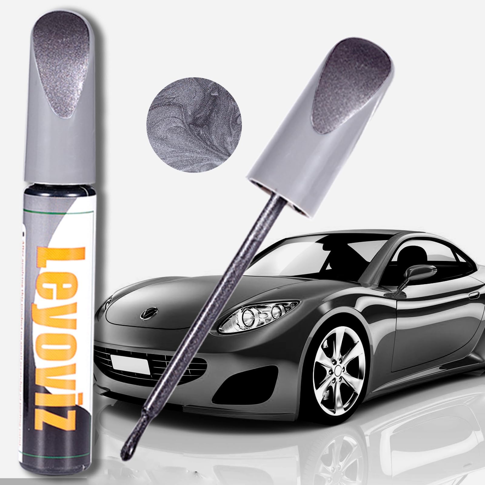 Kia OEM TouchUp Paint + Clear Coat GRAVITY GRAY Color Code