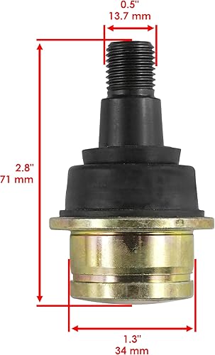 Miniatura 3 de Caltric 2 rótula superior inferior del nudillo delantero compatible con gas John Deere Xuv Gator 625 I 825 I