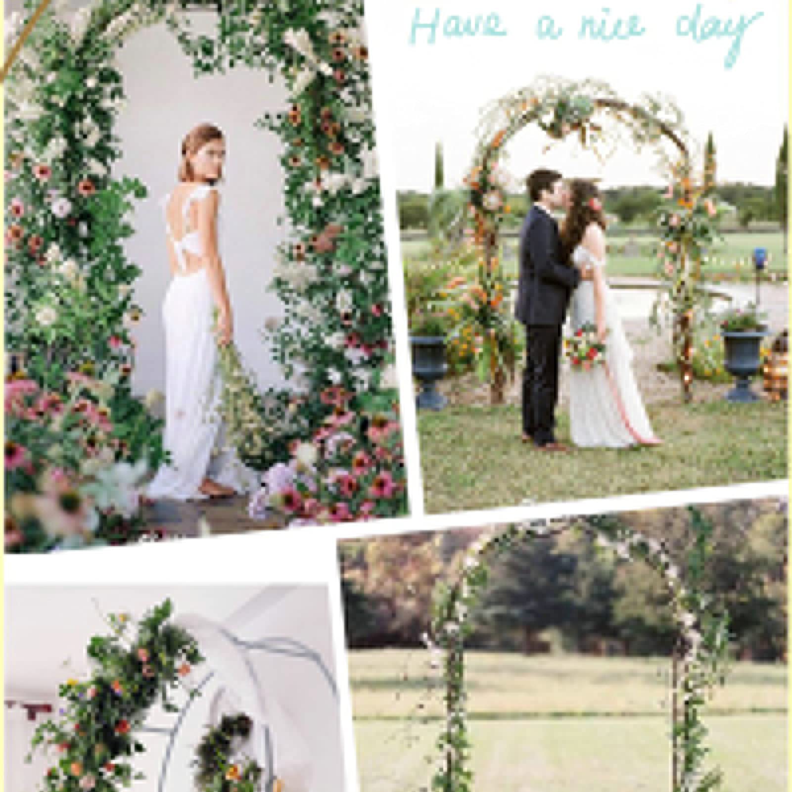 Arco da giardino in metallo per piante rampicanti, pergolato in ferro battuto resistente alle intemperie per matrimoni, decorazione esterna e vialetti da giardino, elegante arco per rampicanti e fiori