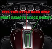 Vista 3 de Kustom Cycle Parts Inserto de consola de panel de tablero de bombero héroe del mercado de accesorios premium. Se adapta a Harley Davidson Electra