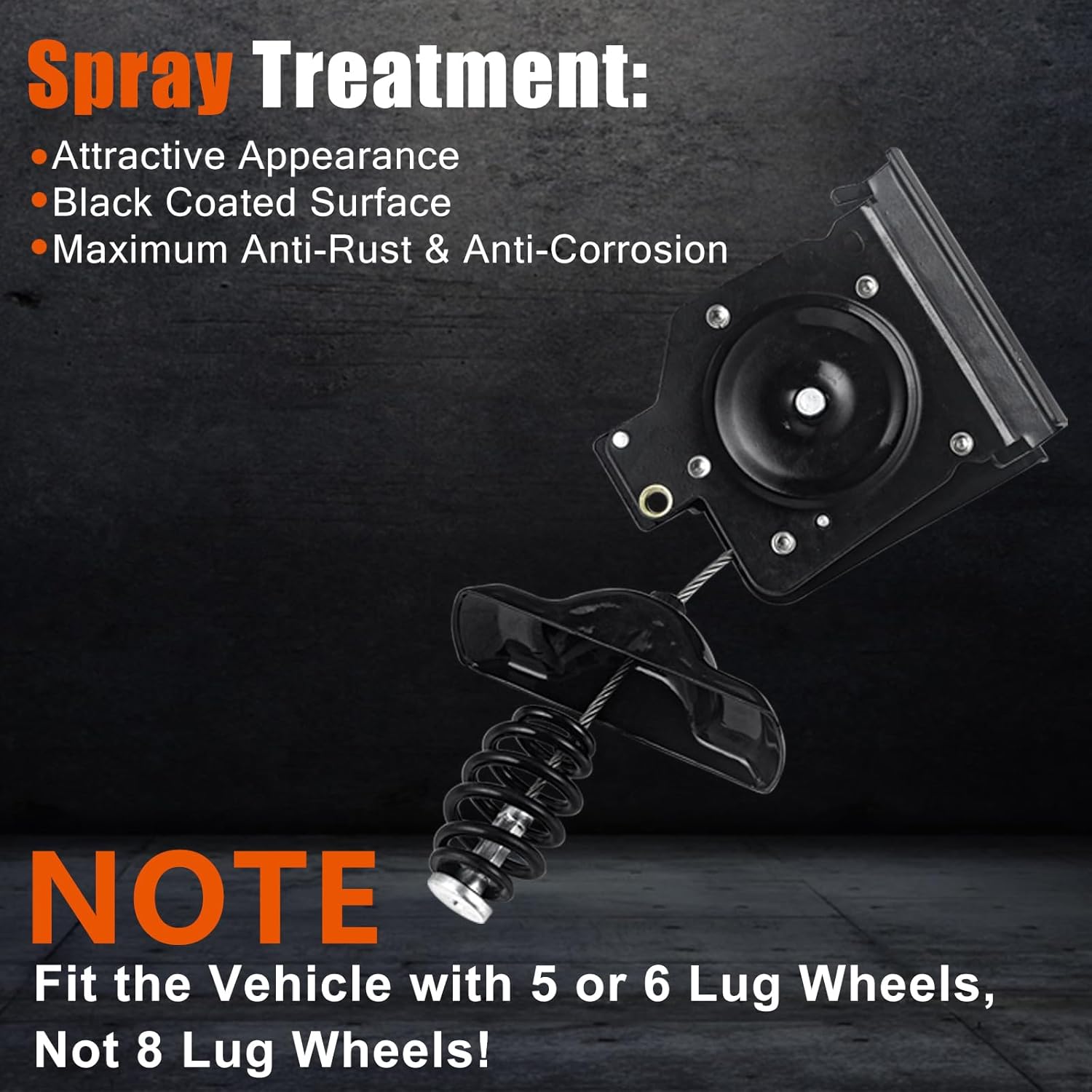 Spare Tire Hoist Spare Tire Winch Carrier Hoist Compatible with Chevy Silverado 1500 2500 3500 Suburban Tahoe 1999-2017,GMC Sierra 1500 2500 3500 Yukon 924-510