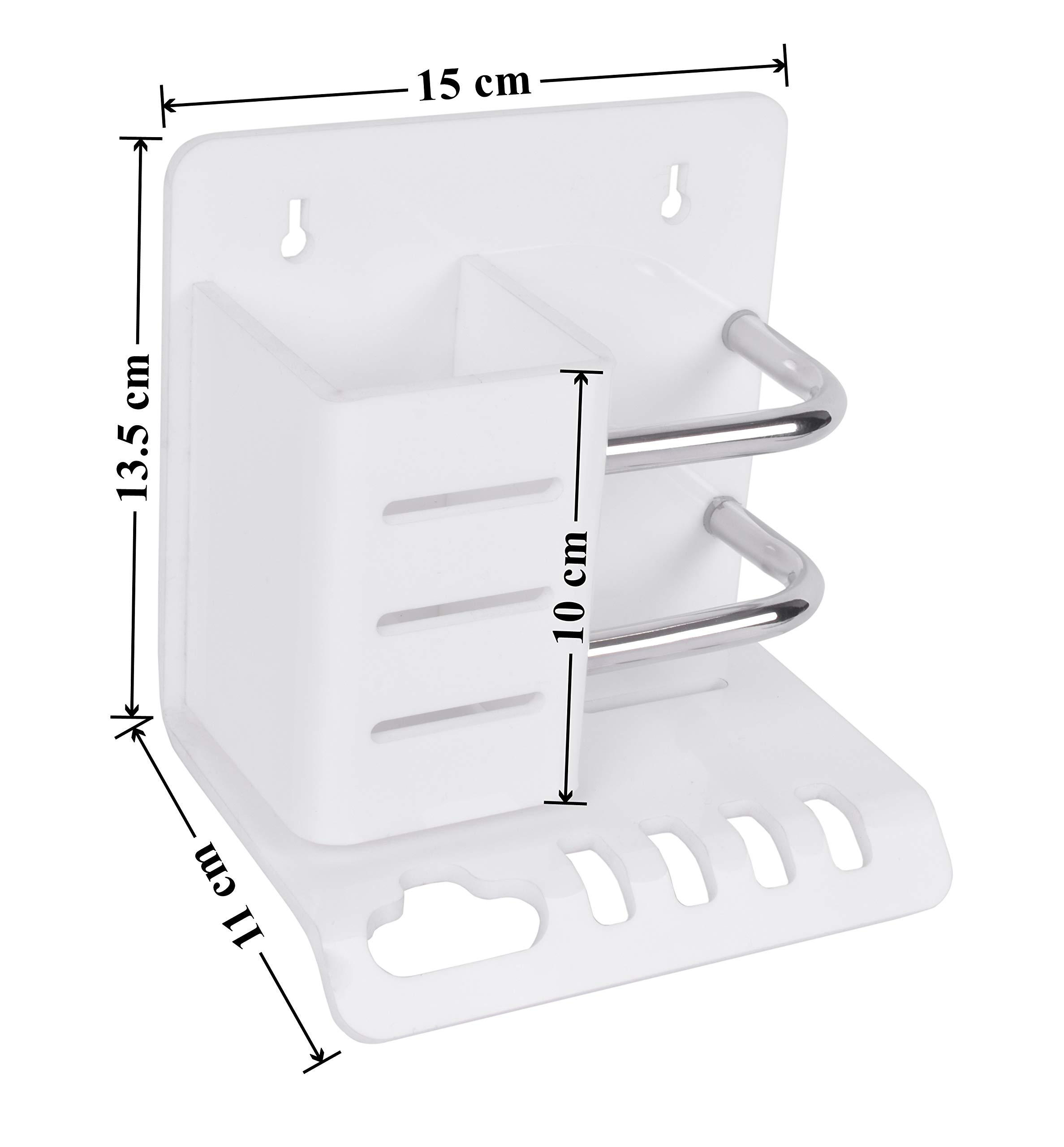 Plantex Acrylic Multipurpose Tooth Brush Holder/Stand/Tumbler for Bathroom Accessories - (White) 2