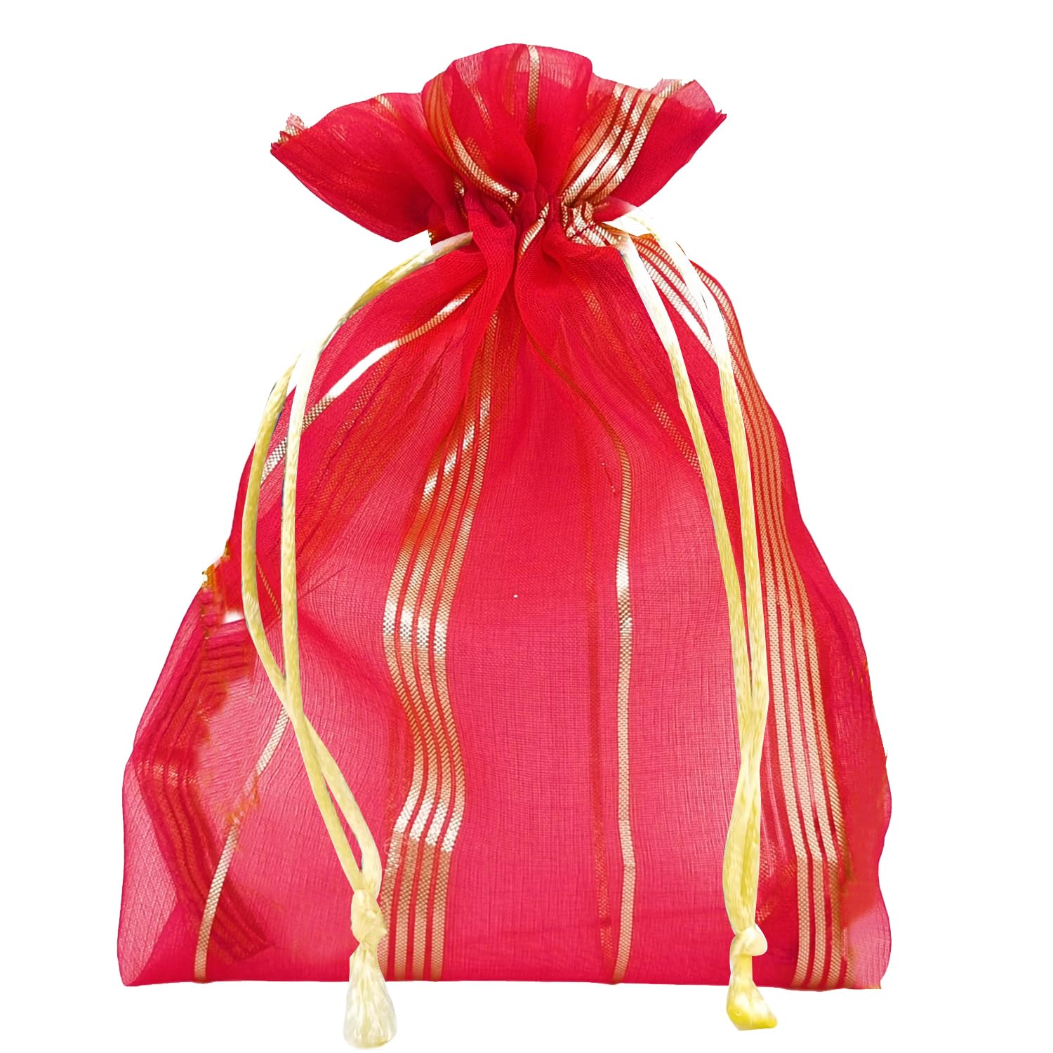 Soul Artisan Organza Potli Pouches/Bags(Rani Pink-Stripe) Women, Return Gifts, Wedding, Baby Shower, Bridal Party, Haldi Functions, Dry Fruit & Jewellery Packaging Size 12 x 18 cm | Pack of 20 (B0CWNT8HZG) Amazon Price History, Amazon Price Tracker