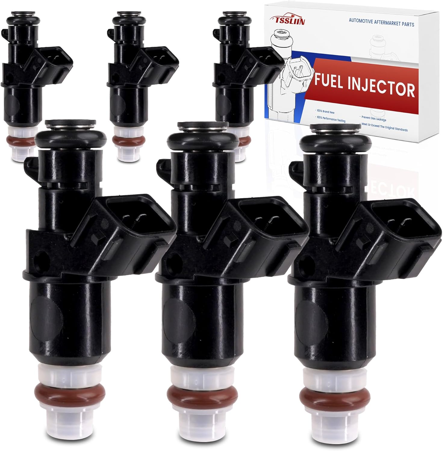 Fuel Injectors Fits For-Honda Accord 2003-2007 Odyssey 2005-2017 Pilot 2005-2011 Ridgeline 2006-2014 for-Acura MDX 2003-2006 TL 2004-2008 for-Saturn Vue 2004-2007, OE 8001492N FJ485