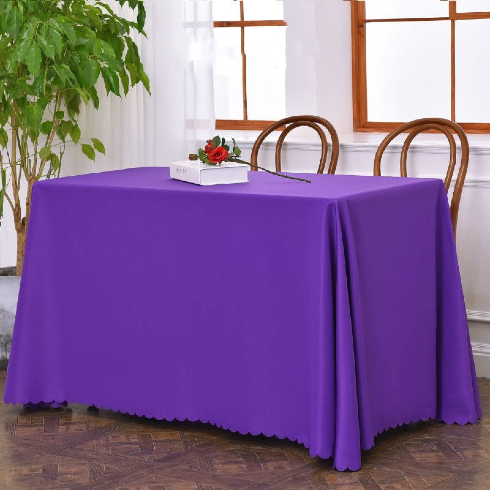 Nappe anti-salissure et sans repassage IronFree violette 180 x 220 cm