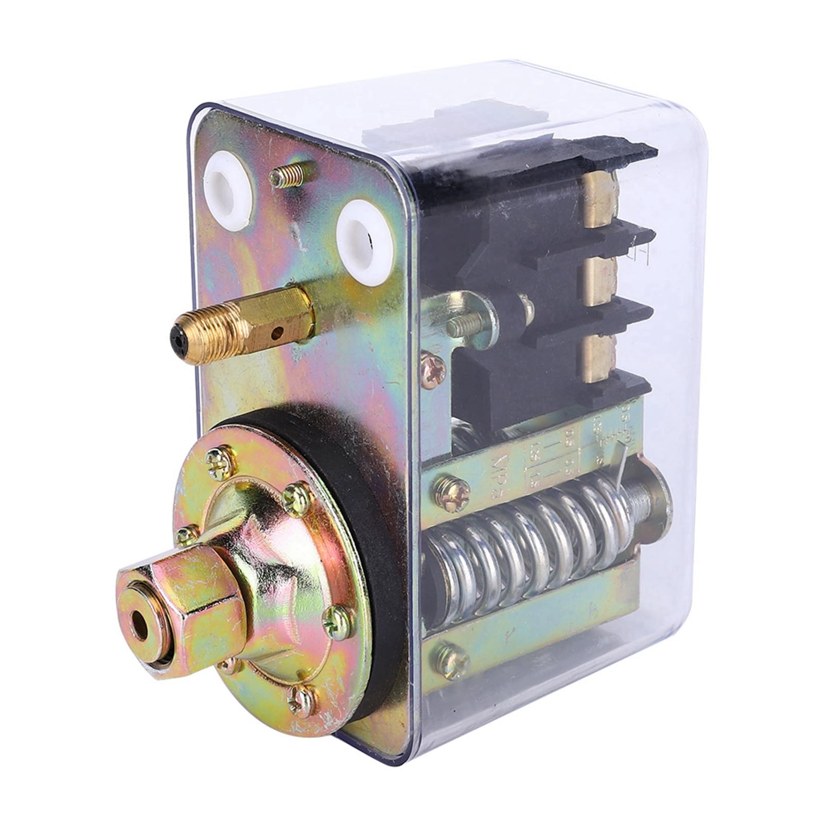 Druckschalter Kompressor, 380V 20A Drehstrom Druckregler, 0.3-1.5MPa Einstellbarer Druckwächter mit Elektroantrieb für FB-80 Modelle