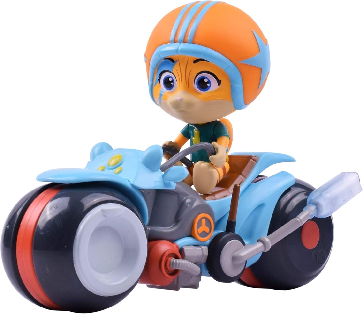 Smoby 44 Gatos - Muñeco de Lampo de la Serie de TV, con Moto Incluida, para Niños a partir de 3 Años