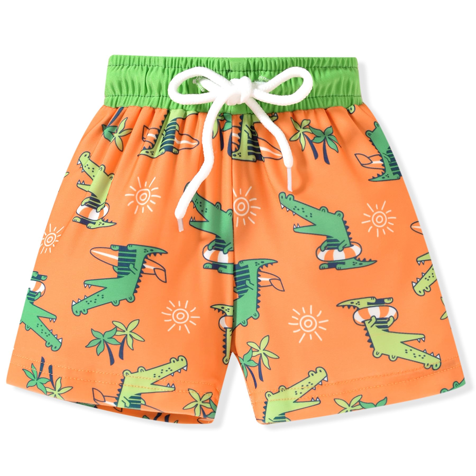 HIHA 0-6 Months Infant Baby Boys Swimming Trunk Swim Shorts Bathing Suit Beach Board Shorts for Little Boys Crocodile Orange
