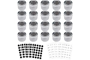 20-Pack Magnetic Spice Tins: The Ultimate Kitchen Essential
